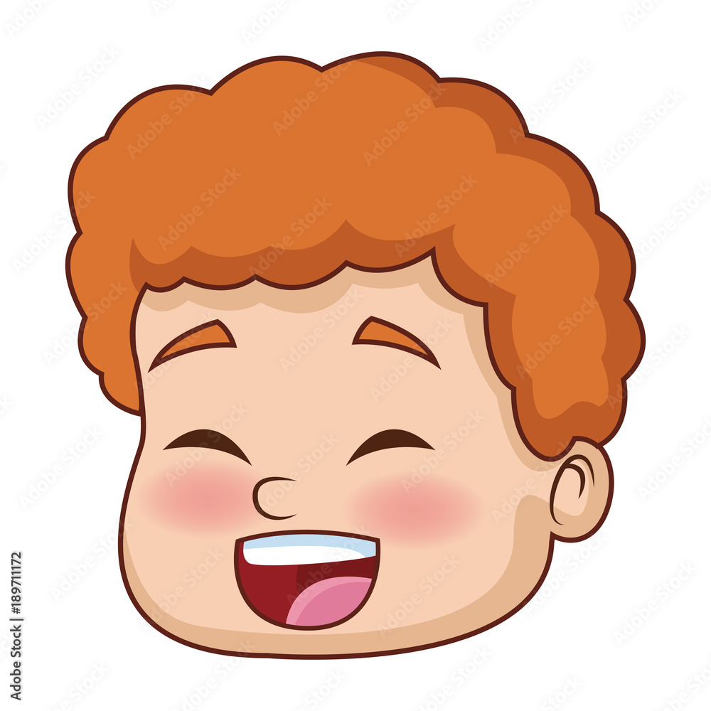 Cute boy face cartoon icon vector illustration graphic design Cute boy face cartoon icon vector illustration graphic design