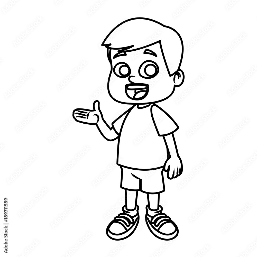 Cute school boy cartoon icon vector illustration graphic design Cute school boy cartoon icon vector illustration graphic design