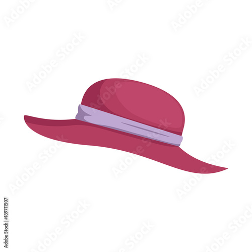 summer female hat icon
