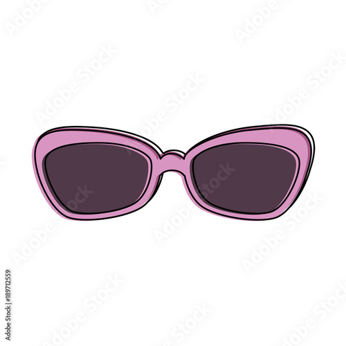 summer sunglasses isolated icon