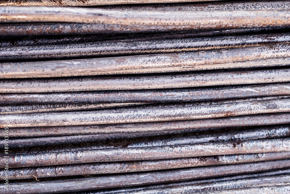 steel bar texture background for construction