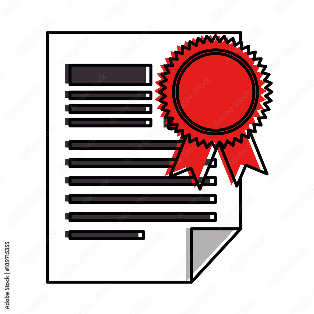graduation certificate isolated icon