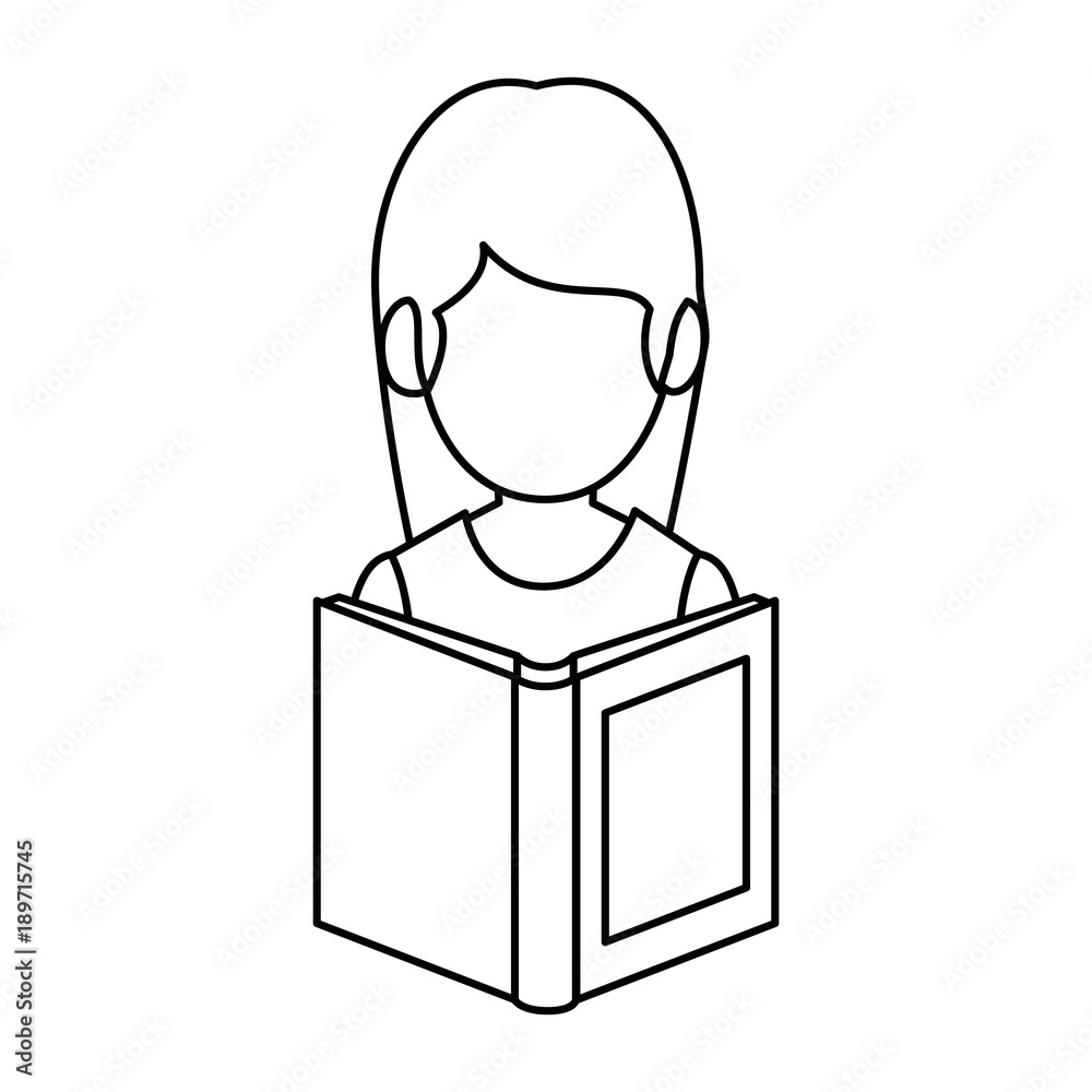 teacher woman with textbook avatar teacher woman with textbook avatar