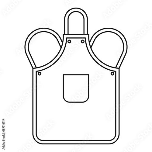 Blacksmiths apron icon outline