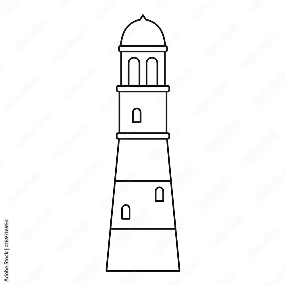 Lighthouse icon outline Lighthouse icon outline