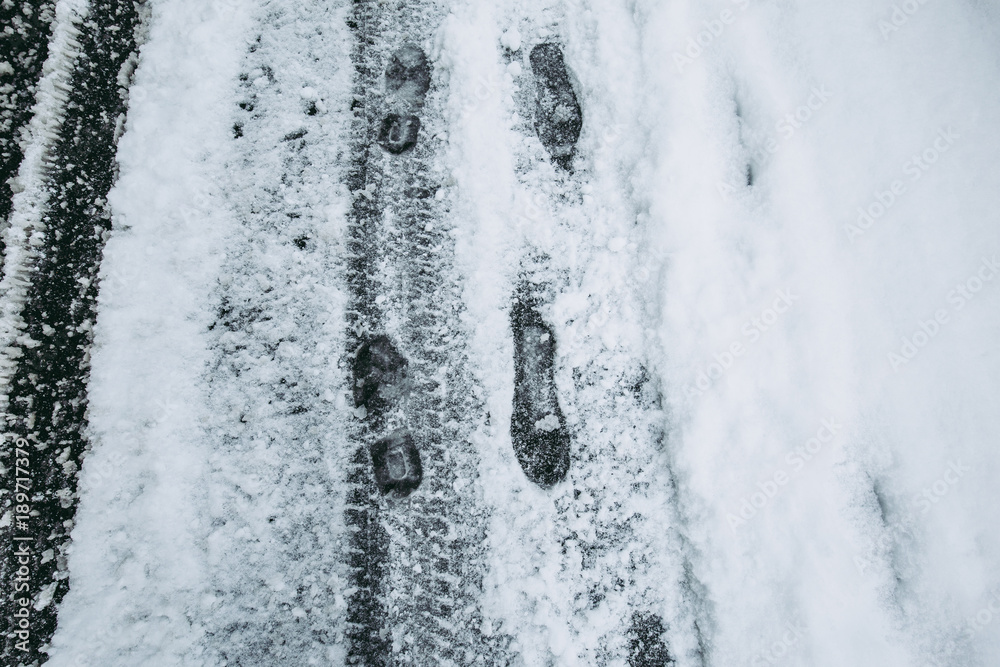 雪道 雪道