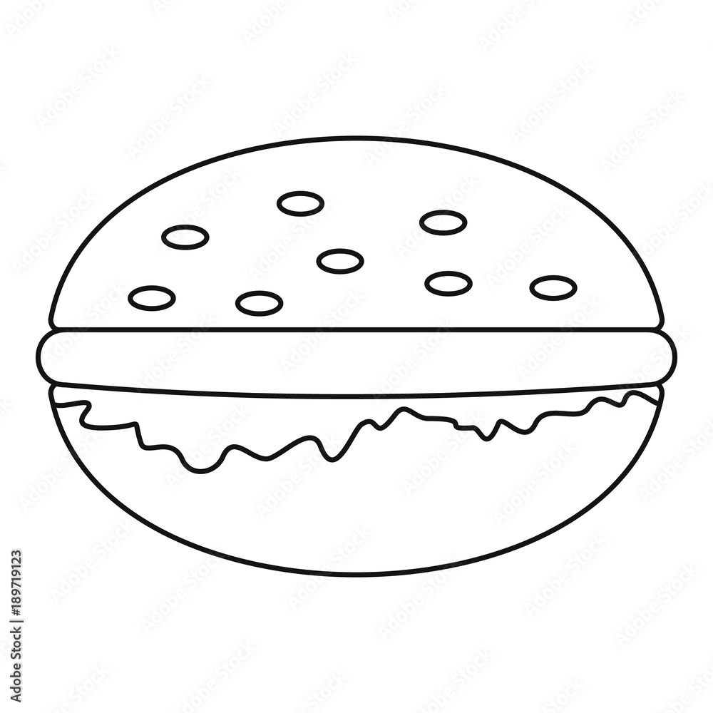 Burger icon outline Burger icon outline