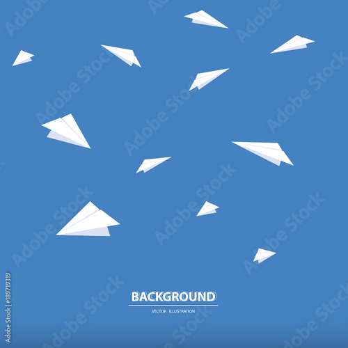 A different paper rocket flying out from others. Business concept of talent, leadership, teamwork, creativity and recruitment. Vector illustration.
