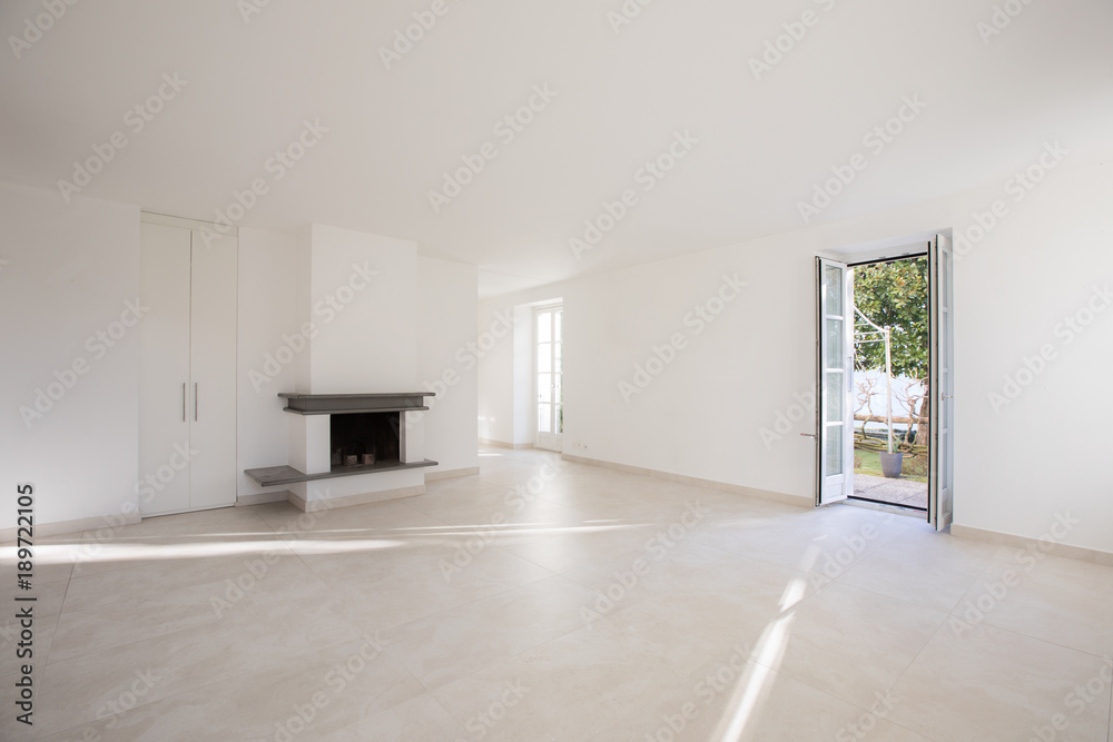 Interiors of modern house, empty room Interiors of modern house, empty room