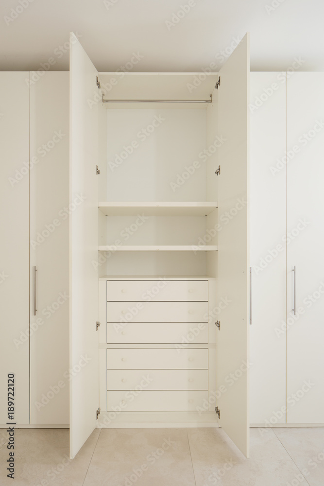 Fototapeta premium Open wardrobe in a modern house