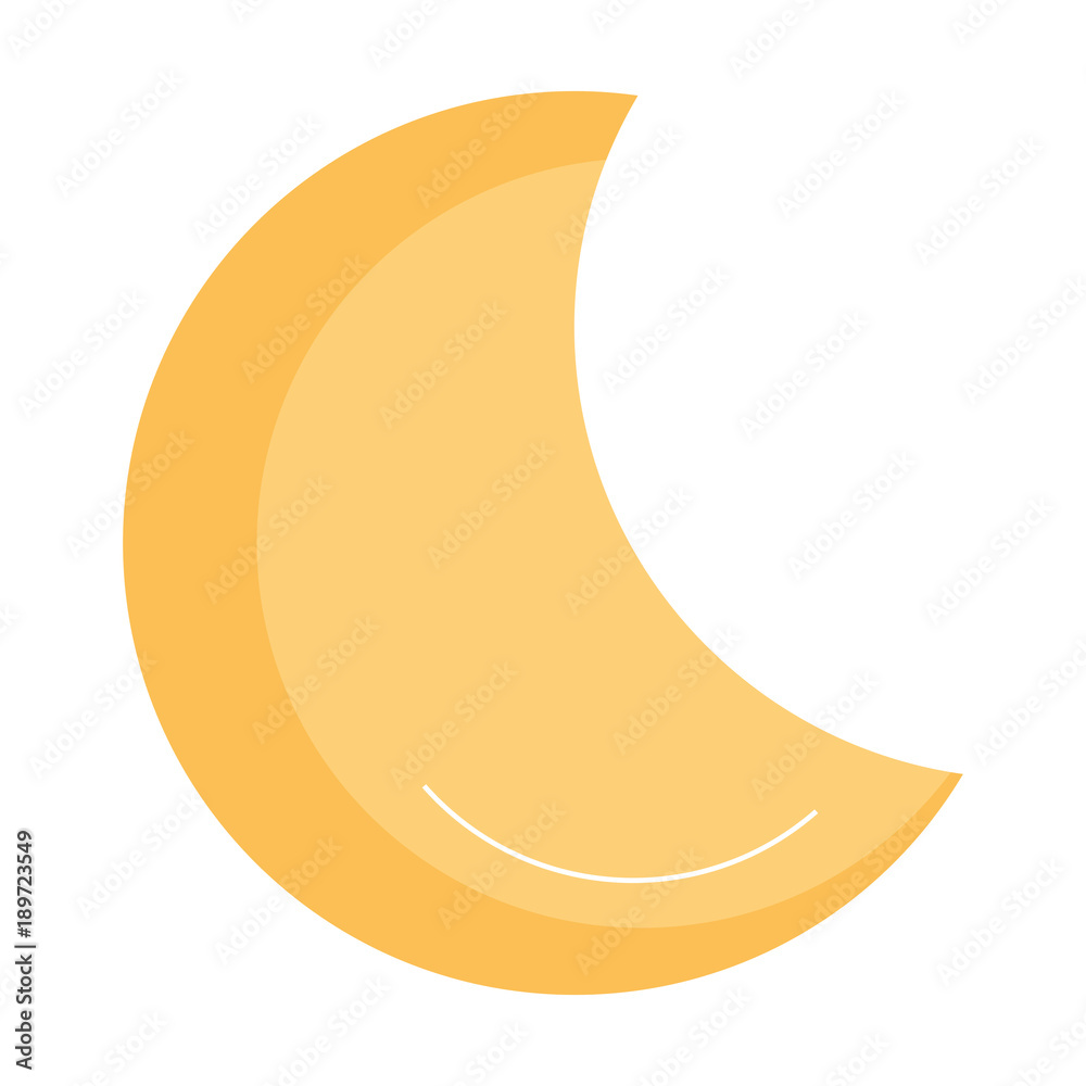 half moon isolated icon half moon isolated icon