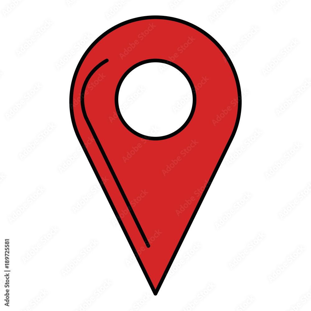 pin pointer isolated icon pin pointer isolated icon