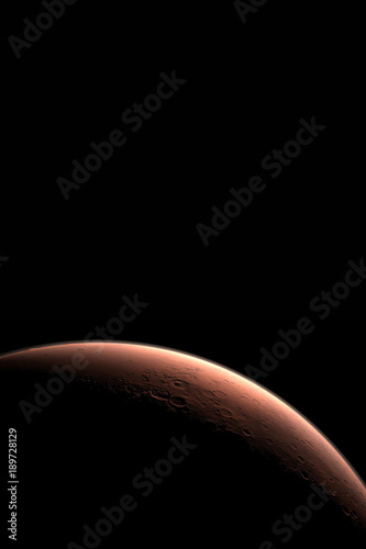 Fototapeta Naklejka Na Ścianę i Meble -  Mars in outer space. Elements of this image furnished by NASA.