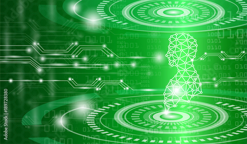 abstract background technology concept in green light,human body heal,technology modern medical science in future and global international medical with tests analysis clone DNA human