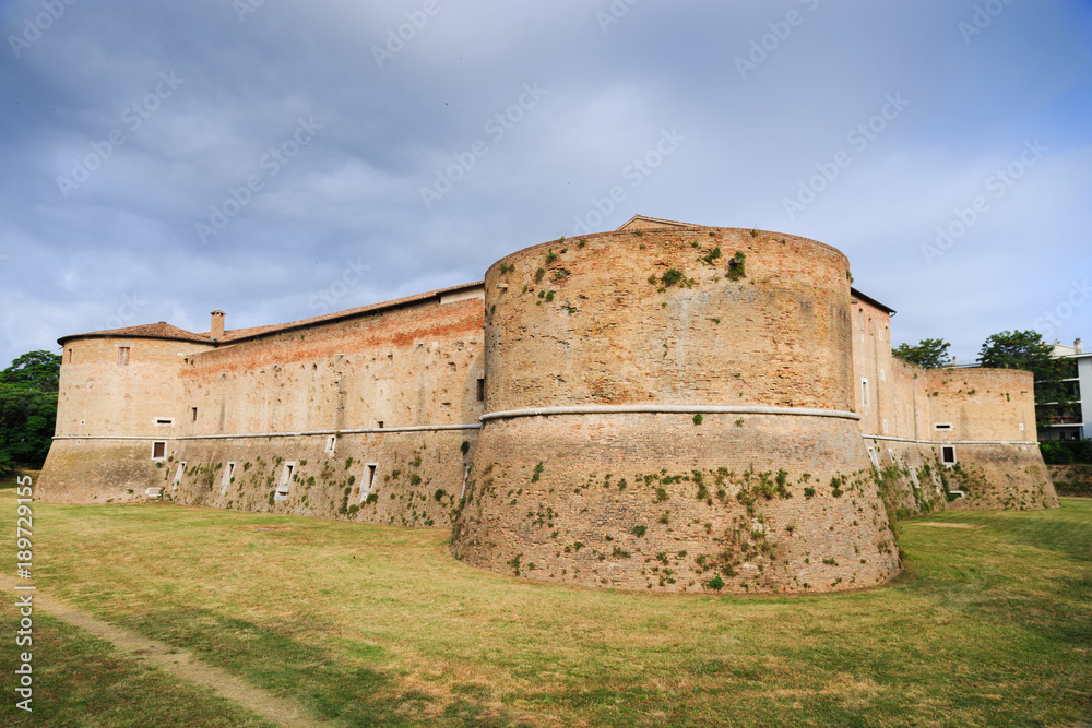 Rocca Costanza - imposing medieval castle in Pesaro. Marche, Italy.