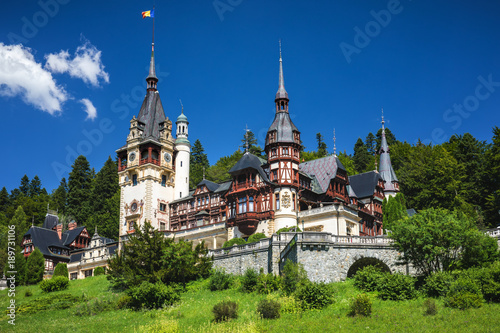 Peles castle, Sinaia, Romania. Given its historical and artistic value, Peles castle is one of the most important and beautiful monuments in Europe.