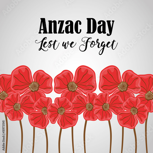 flowers to anzac holiday and memorial war photo