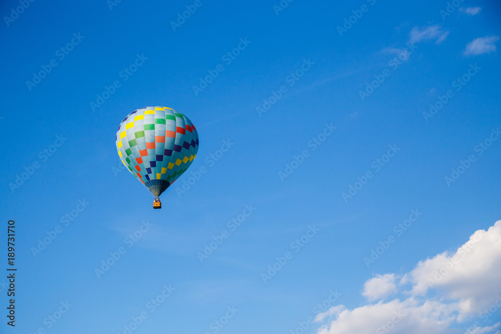 Naklejka premium Colourfull balloon festival in the sky