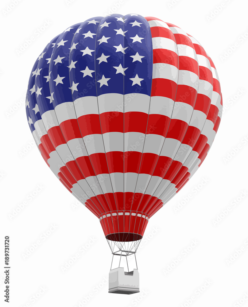 Vector Balloon String American Flag Element Stock Vector (Royalty Free)  2299895141