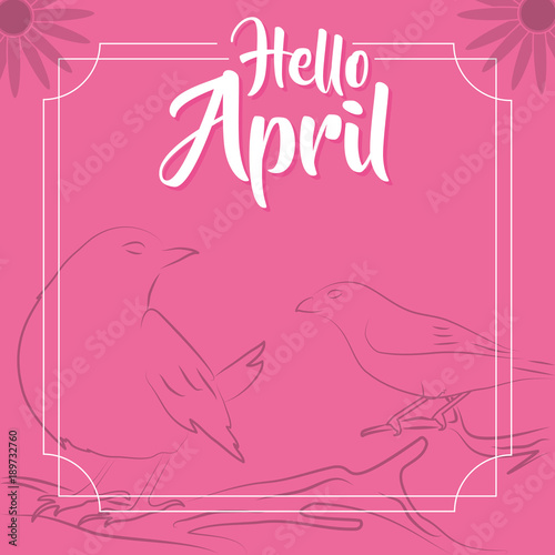 Hello April design