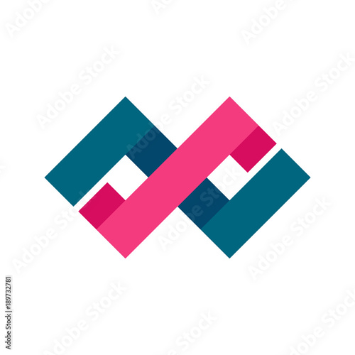 Abstract Infinite Chain Symbol Graphic Design