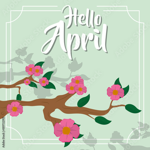 Hello April design