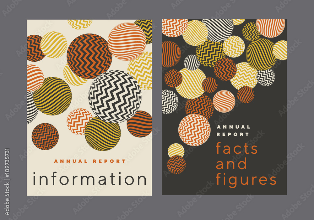 Geometric circle pattern vector illustration in retro 60s style. Vintage 1970s ball geometry shapes abstract motif fo invitation, header, poster, cover.