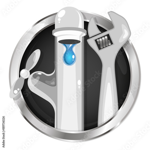 Service plumbing symbol