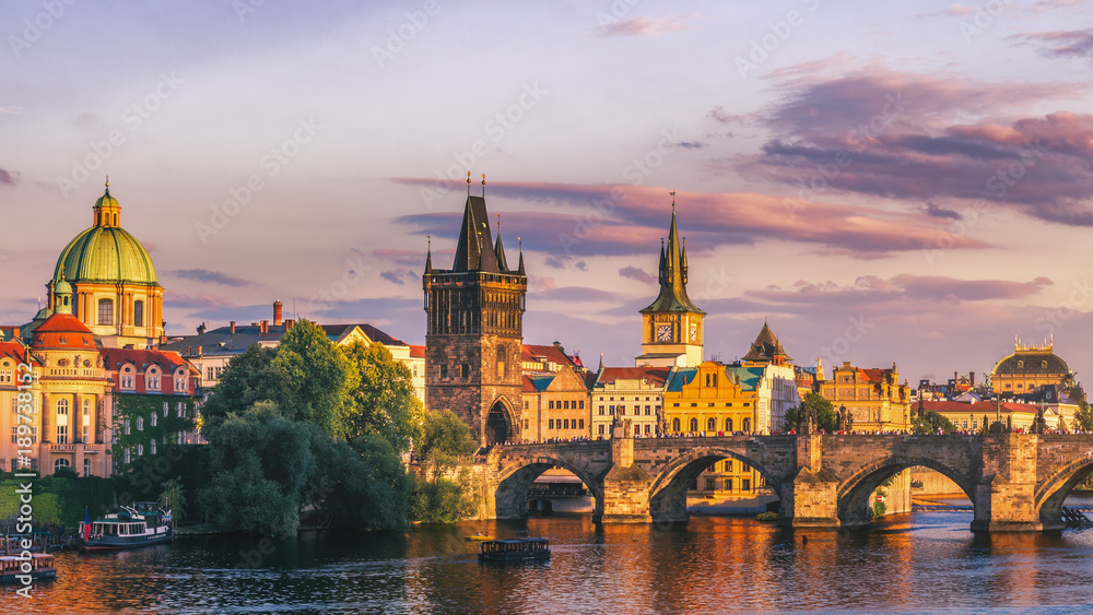 Naklejka premium Most Karola na Starym Mieście w Pradze, Republika Czeska