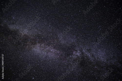 Background of starry night sky with the Milky Way © cezarksv