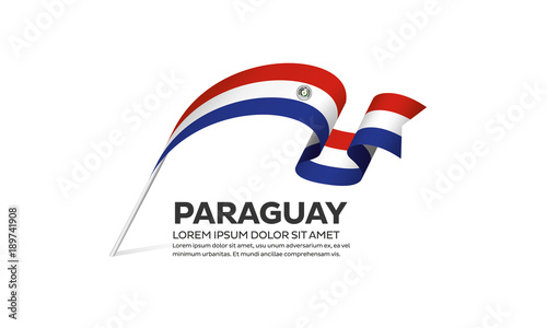 Paraguay flag background