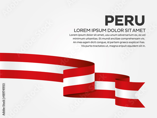 Peru flag background