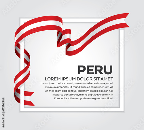 Peru flag background