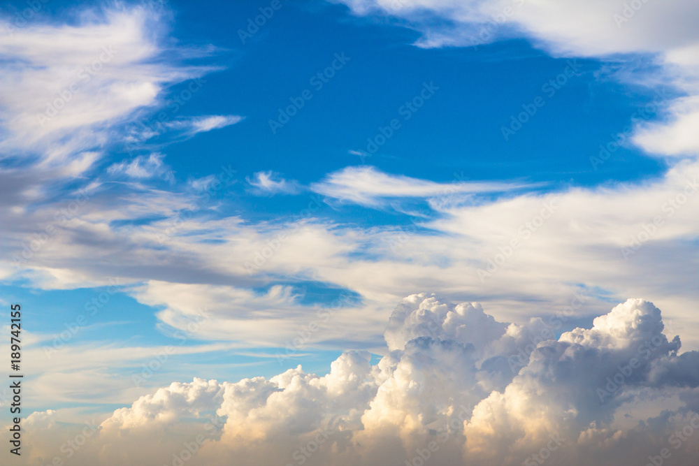Blue sky with clouds