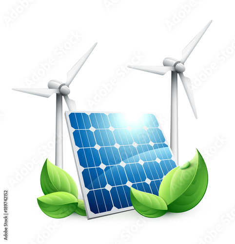 Ecologie Panneaux Solaires Eoliennes
