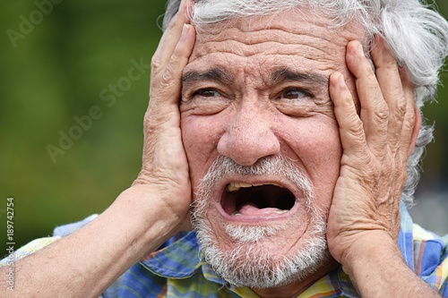 Slika na platnu Dementia And Minority Male Man