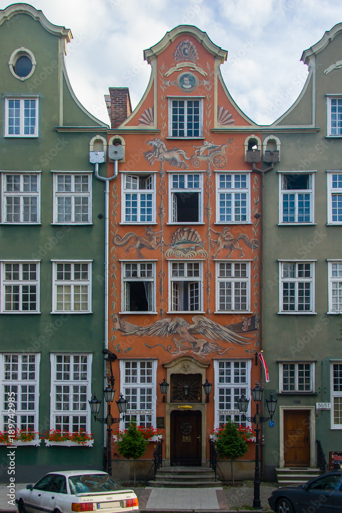 Häuser im niederländischen Stil in Danzig