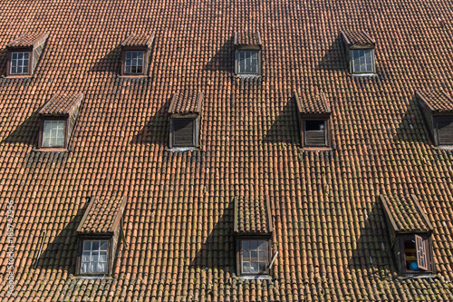 Dach der „Großen Mühle“ in Danzig