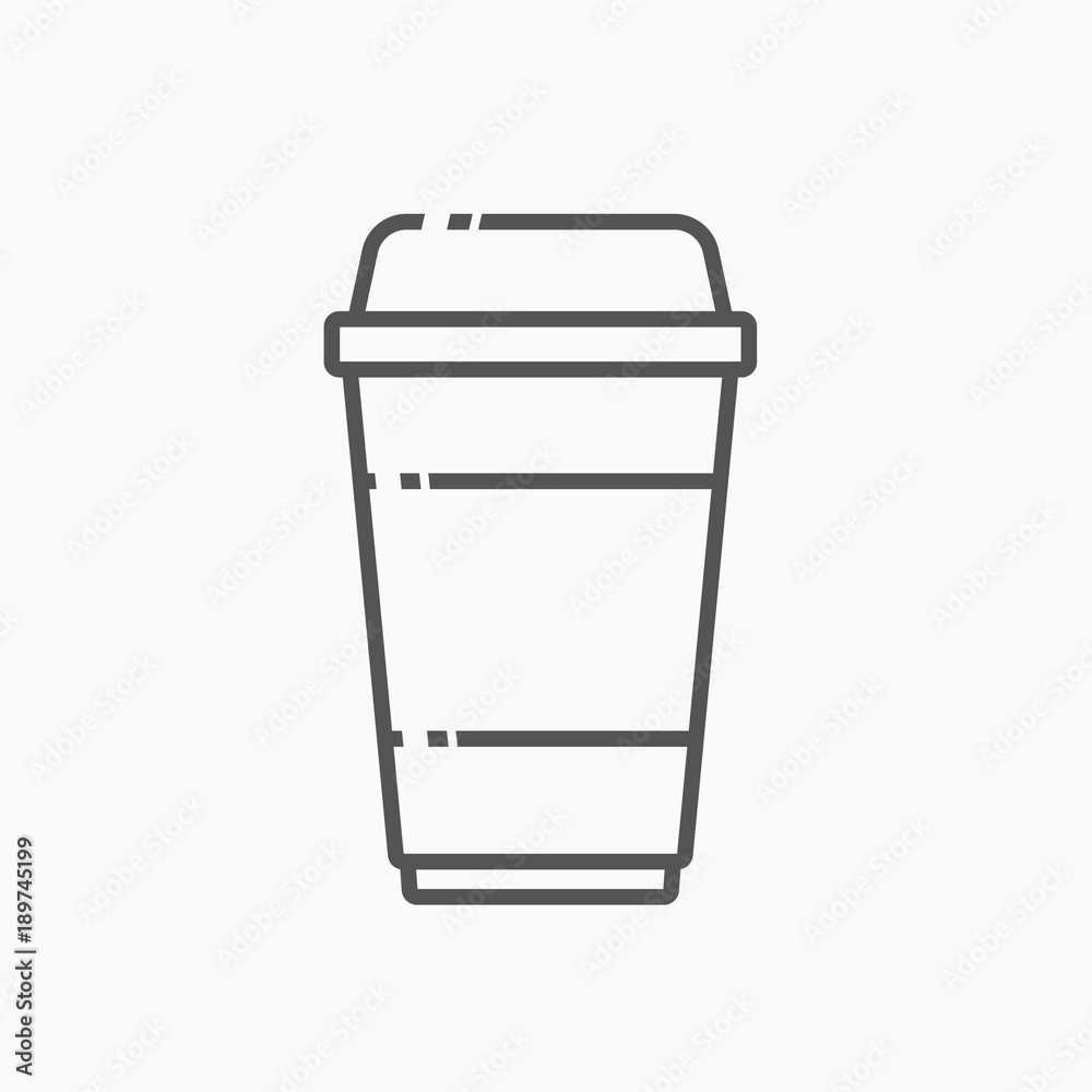 Coffee cup quick takeout vector illustration Coffee cup quick takeout vector illustration