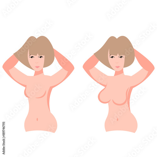 Big boobs and small breasts