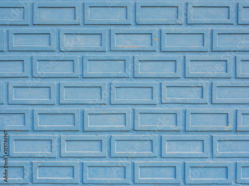 blue brick block wall