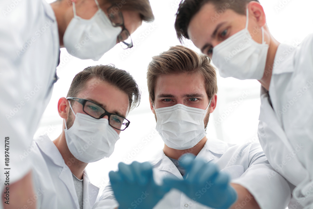 Team surgeon at work in operating room. Team surgeon at work in operating room.