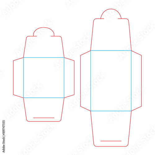 Design box, template for condoms. Vector stamp