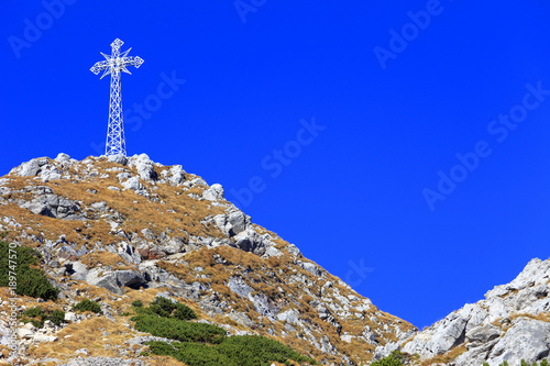 Fototapeta Naklejka Na Ścianę i Meble -  Poland, Tatra Mountains, Zakopane - Giewont peak seen from south slope