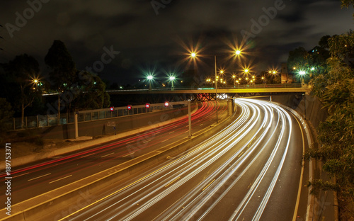 Highway at night