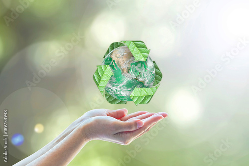 Photography Waste recycle management, eco friendly, energy saving awareness month concept: E