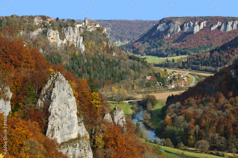 Blick vom Eichfelsen ins Donautal
