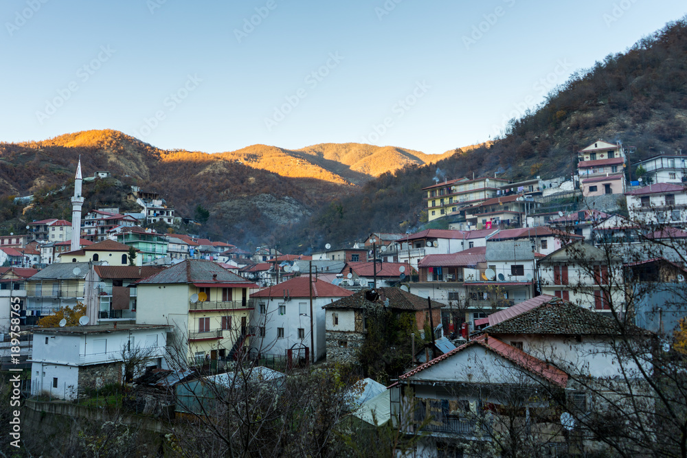 Old village in Greek mountains