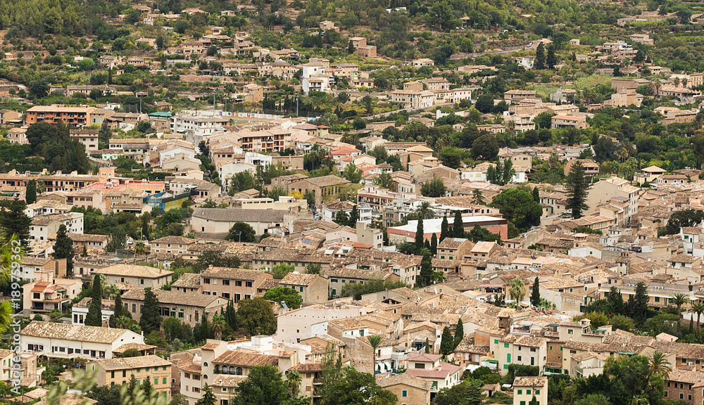 Panoramic view of Mallorca island from Spain Panoramic view of Mallorca island from Spain