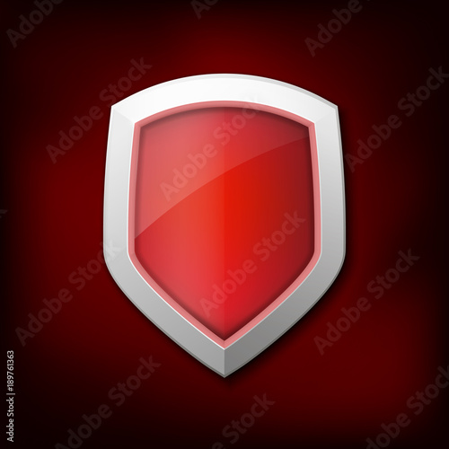 Free Download Protection shield concept with banner. Symbol of protection and reliability. Vector illustration - GFXLoad